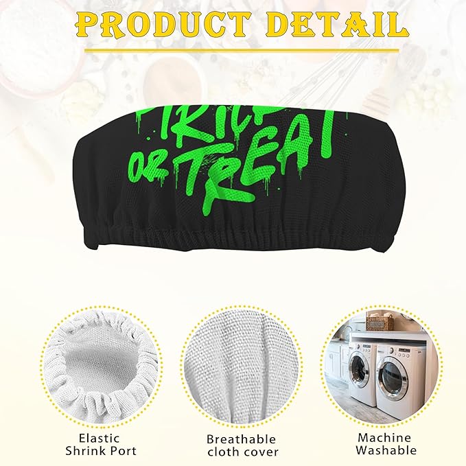 Sourdough Starter Cloth Covers Jars, Halloween Trick or Treat Or Kombucha Kefir Fermentation Cheese Fabric Lids,Gifts for Women Baker Fit Jars Mouth from 3-4 inch, 5 Pack