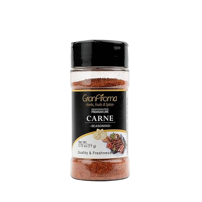 GranAroma Carne Seasoning, Authentic Spice Blend, Delicious Taste, Dry Rubs & Meat Dishes (2.72 Ounce)