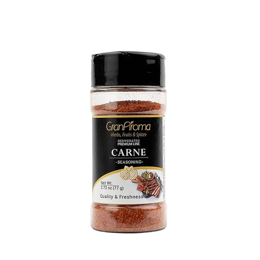 GranAroma Carne Seasoning, Authentic Spice Blend, Delicious Taste, Dry Rubs & Meat Dishes (2.72 Ounce)
