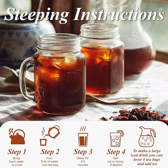 WT WEETEE Emperor's Pu-erh Tea Bags 100 Count, Aged Fermented Yunnan Dark Tea, Mellow & Smooth, Caffeinated