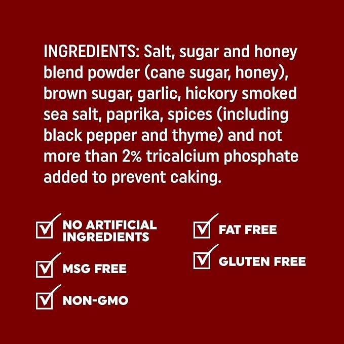 Fire & Smoke Society Honey Garlic BBQ Rub | BBQ Seasonings and Rubs for Smoking and Grilling | Pulled Pork Ribs Chicken, Burgers, Dry Rubs and Spices | Honey Garlic, Brown | XL 12.9 oz