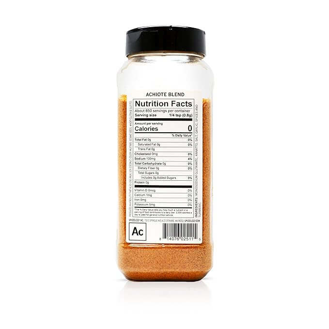 Spiceology – Achiote Seasoning – Bold, Earthy & Vibrant Annatto Spice Blend – Perfect for Latin, Caribbean & Mexican Dishes – Ideal for Meats, Tacos, Marinades & Rice – Chef-Crafted & Freshly Ground – 24 oz