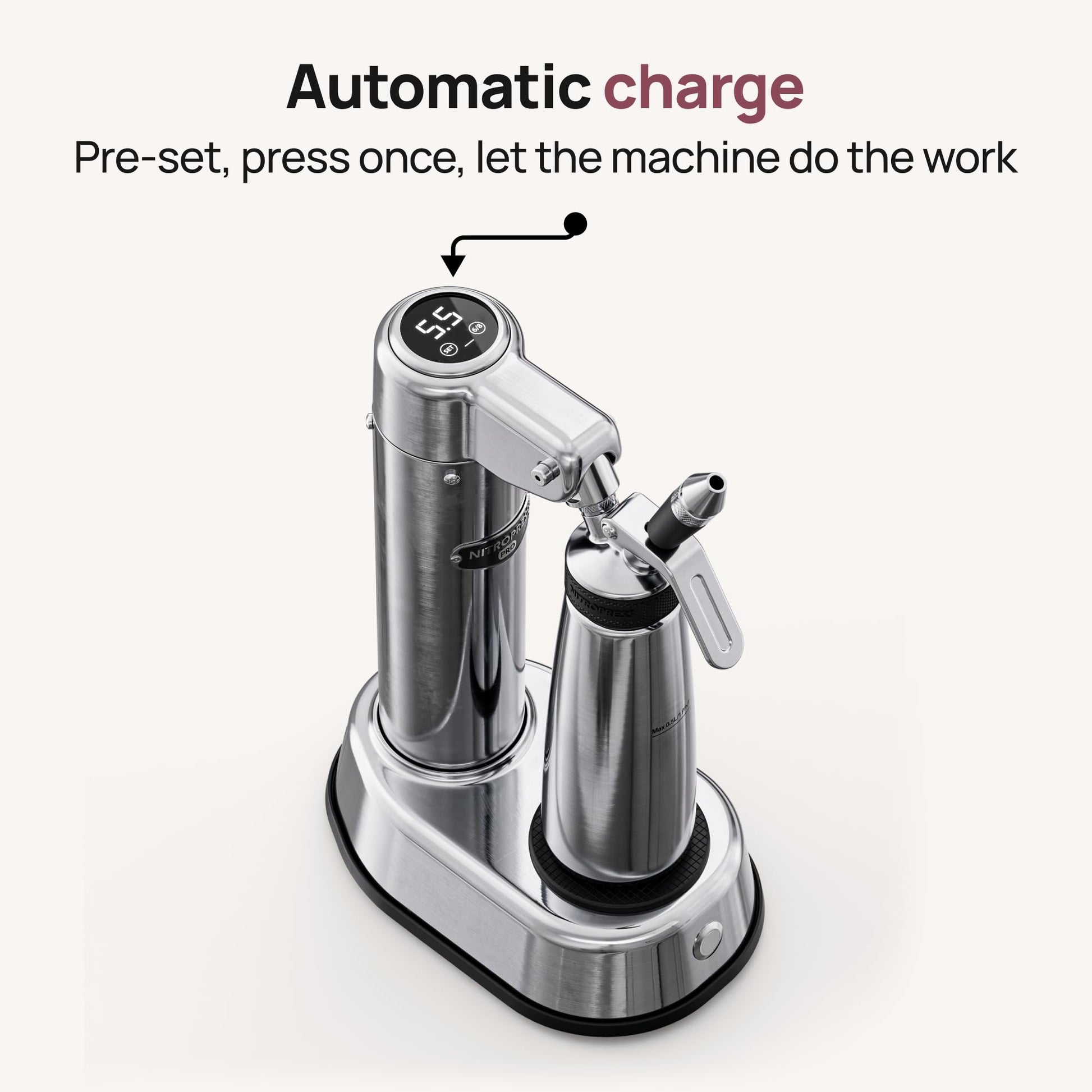 NitroPress Pro Electric Nitro Cold Brew Coffee & Cocktail Maker