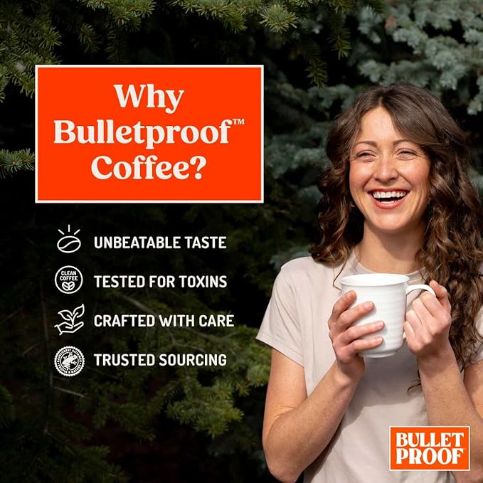Bulletproof Original Medium Roast Whole Bean Coffee, 12 Ounces, Clean Coffee Tested for Toxins, Packaging May Vary