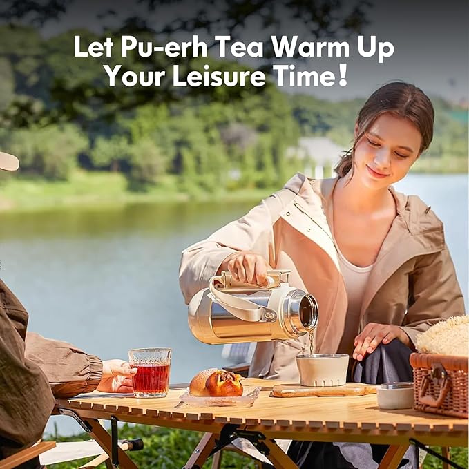 YUANSHENG Organic Puerh Tea Loose Leaf, Chinese Yunnan Aged Fermented Black Tea, USDA Organic Ripe Puerh Tea, Rich Antioxidants, Deep Earthy Flavor, Digestive Health & Wellness Tea, 7.76 Oz