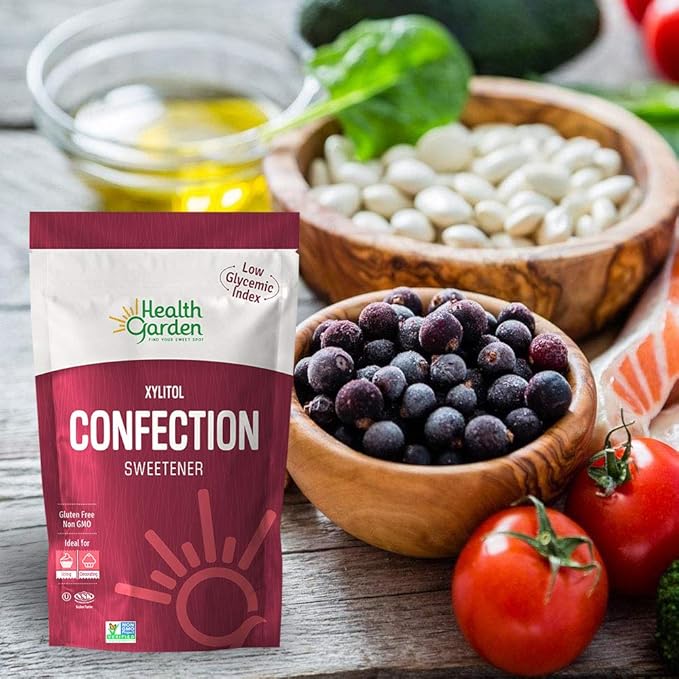 Health Garden Birch Xylitol Confection Sweetener - Non GMO - Kosher - Made in the U.S.A. - Keto Friendly (14 oz x2)
