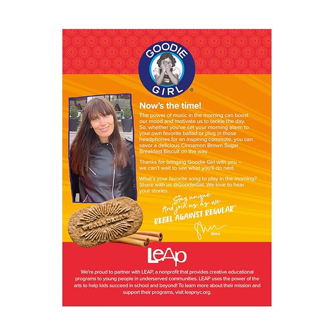 Goodie Girl, Cinnamon Brown Sugar Breakfast Biscuits | Snack Packs | Gluten Free, Peanut Free, Egg and Dairy Free | Includes 4 Boxes, 16 Packs Total