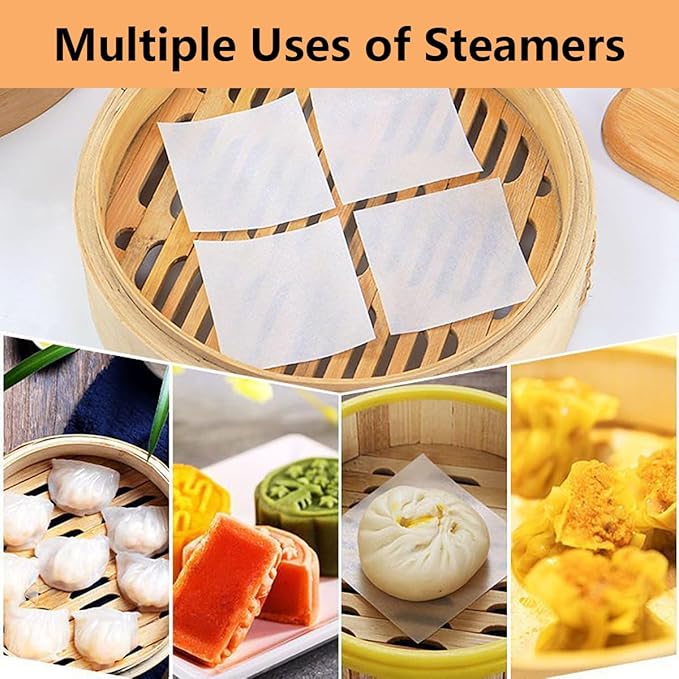200Pcs 4" x 4" Parchment Paper Squares, Hamburger Patty Paper, Non-Stick Squares Wax Paper Sheets for Seperating Patty, Cookies, Baking, Wrapping Candies