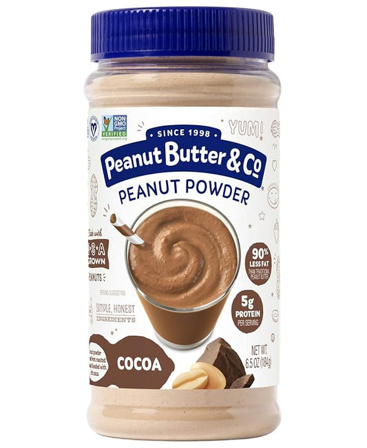 Peanut Butter & Co. Cocoa Peanut Protein Powder, Non-GMO Project Verified, Gluten Free, Vegan, 6.5 oz Jar