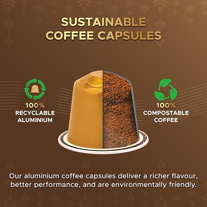 Coffeeza Variety Pack Flavoured – 60 Coffee Capsules (Pack of 6) – Original Line compatible – Specialty Indian Arabica Coffee – Recyclable Pods – Medium Roast – Flavored Espresso Pods