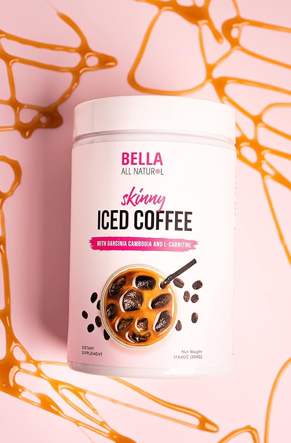 Bella All Natural Skinny Iced Coffee - Good Taste 500 Grams 17.637 Ounce