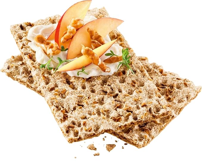 Brandt Burger Crispbread, 8.8 Oz, No Yeast (Pack of 3, Sesame)