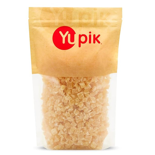 Yupik Dried Pineapple, Diced 2.2 lb, Non-GMO, Gluten-Free, Kosher,Sweetened Tropical Dried Fruits, Cubed Pineaplle Pieces, No Added Sulphites, Fruity Snacks, Ideal for Baking, Topping & Inclusions