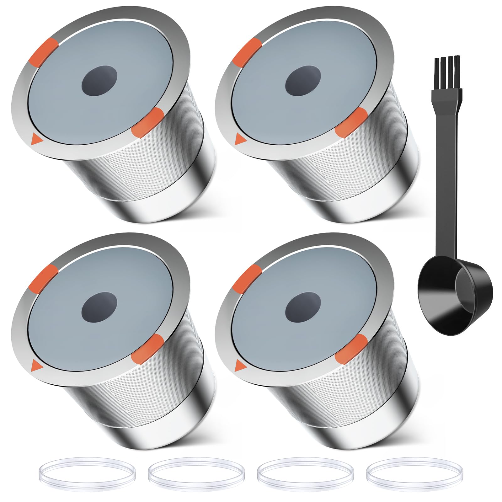 Reusable k Cups for keurig 2.0 1.0,Universal stainless steel Refillable k Cups Filter Use for