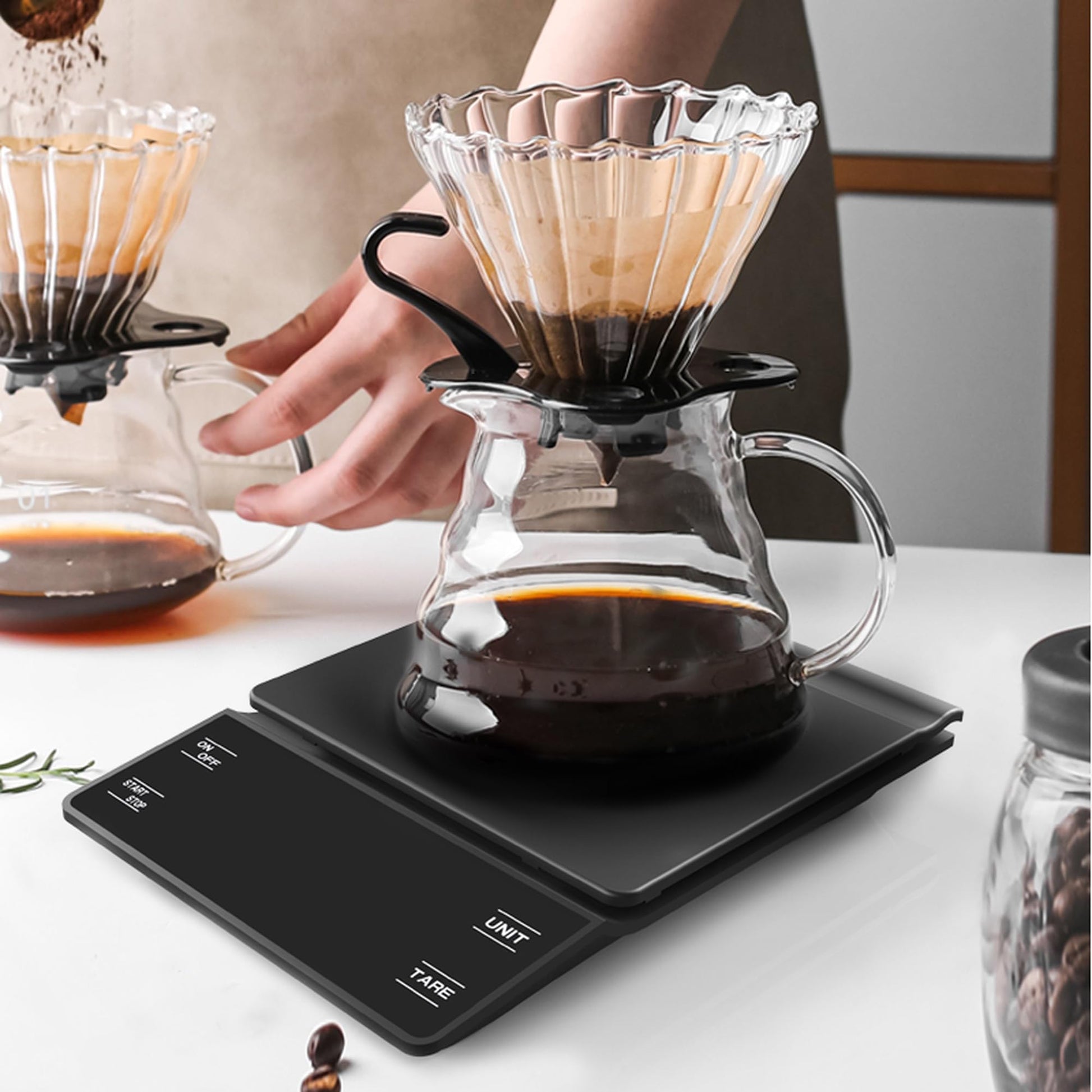 NKOVE Coffee Scale with Timer, 0.1g High Precision Espresso Scale 3kg