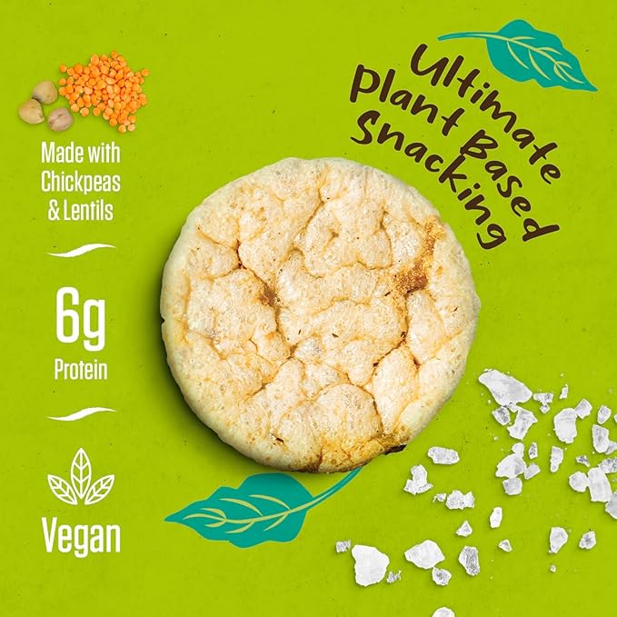 PeaKaPop Veggie Chips ??Plant-Based, Healthy Veggie Crisps with Pea, Lentil & Chickpea Protein ??Vegan, Gluten-Free, Popped Chips ??Snack Size for Kids & Adults ??1 oz Bags (15-Pack) ??Sea Salt
