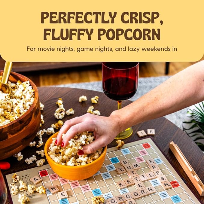 Popsmith - 28oz Pouch Yellow Popcorn Kernels for Popping - Grown in USA, Non-GMO, Vegan, and All-Natural - Unpopped Popcorn Kernels for Stovetop Popcorn Machine