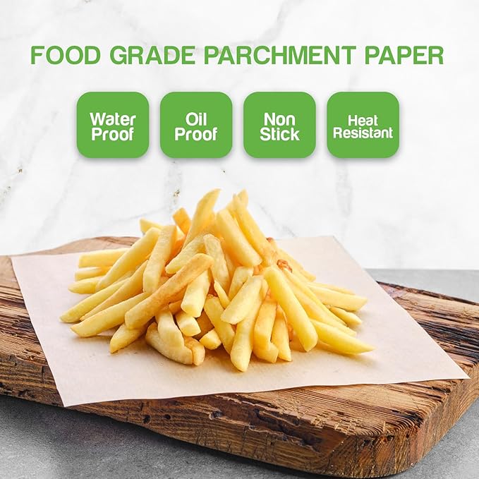 Patty Paper - Hamburger press Patty Paper Sheets 5.5x5.5" - 1000 Non stick Wax Burger Patty paper Squares for Burger Press, Freezing & More