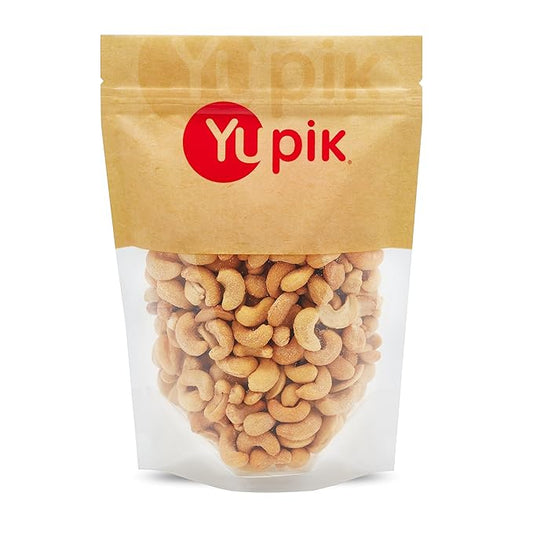 Yupik Smoked Cashews, 1 lb (16 oz), Kosher, Crunchy Seasoned Nuts, Unique Smoky Flavor, Source of Protein & Iron, Savory Snacks, Perfect for Parties, BBQ, Game Night