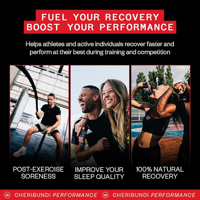 Cheribundi 100% Tart Cherry Juice Sleep Concentrate Grab & Go 2 Fluid Ounce Pouch for Maximum Recovery with 30 Tart Cherries 90 Calories, 0 Preservatives, Non-GMO 2 floz (Pack of 12)