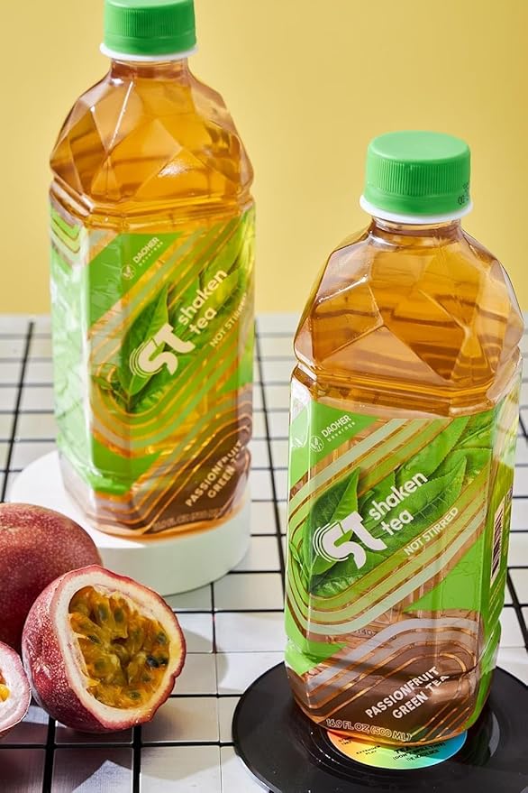 Shaken Passionfruit Green Tea (12 Pack) – Premium Ready-to-Drink Asian Iced Tea – Real Leaf Brewed – Non-GMO Certified – Refreshing Fruit Flavor – 16.9 Fl Oz Bottles