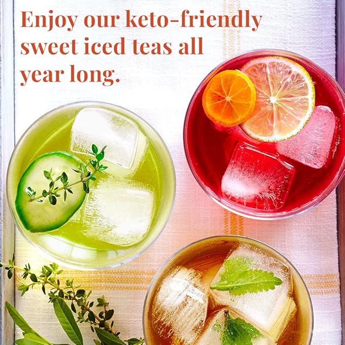 The Republic of Tea – Keto-Friendly Sweet Iced Decaf Black Tea, 8 Large Quart-Sized Iced Tea Pouches, Decaffeinated