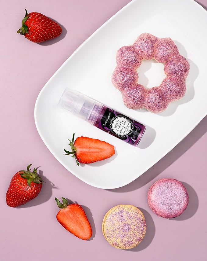 Sweet Spell Edible Cake Glitter Spray ??Shimmering Magic for Cakes Decorating & Cocktails ??100% Edible, Food-Grade, Vegan, Gluten-Free (Purple)