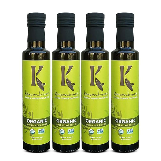 Kasandrinos Organic Olive Oil Extra Virgin, Polyphenol Rich Greek Olive Oil, 100% Organic First