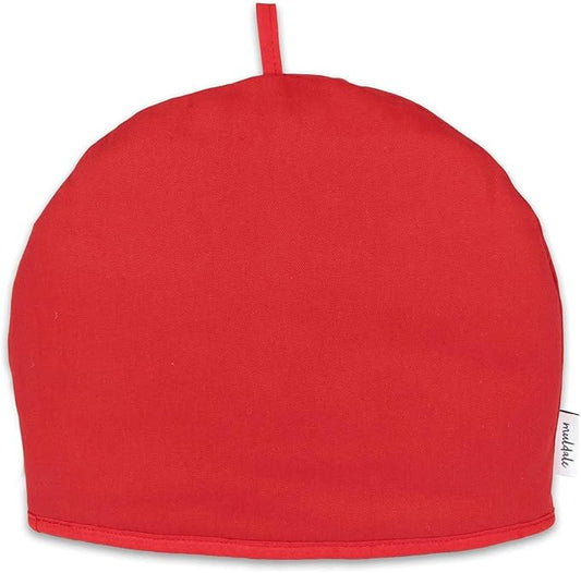 Muldale Large Tea Cozy for Teapot Insulated - Jubilee Red - 100% Cotton Extra Thick Wadding - Designed in England - Tea Cozies Covers Fit 1 to 6 Cup