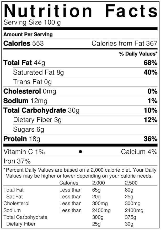 Anna and Sarah Raw Cashews in Resealable Bag 1 Lb