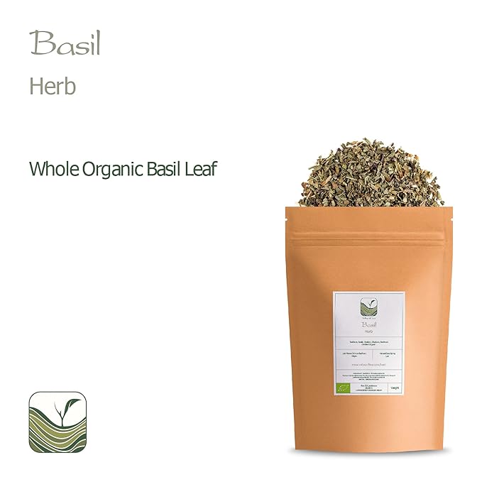 Basil Leaves Organic Culinary Herb - Perfect For Pesto - Sweet Basel - Dry Ocimum Basilicum - Basil Organic Dry Basil Leaves Basil Herb Basil Organic Leaves Dried Herb Basil Herb Cooking