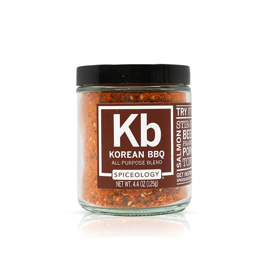 Spiceology – Korean BBQ Seasoning – Sweet & Savory Asian Rub with Gochugaru, Sesame, Garlic, Soy – Great for BBQ, Bulgogi, Ramen, Stir Fry, Steak, Pork & Chicken – Korean Spice Blend & Dry Rub – 4.4 oz