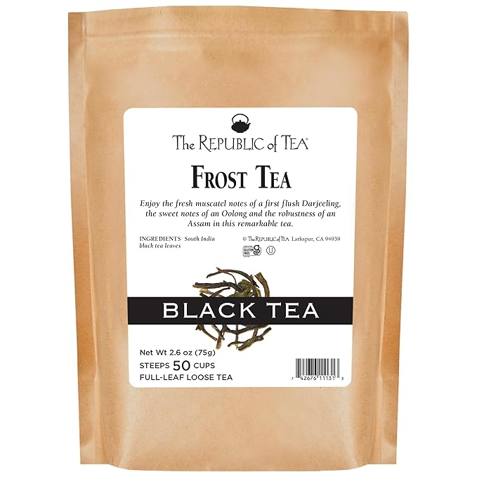The Republic of Tea: Frost Full Leaf Black Tea Refill Bag, 2.6 oz