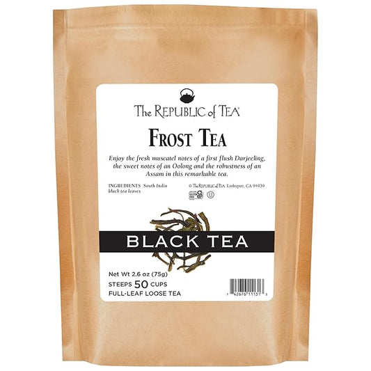 The Republic of Tea: Frost Full Leaf Black Tea Refill Bag, 2.6 oz