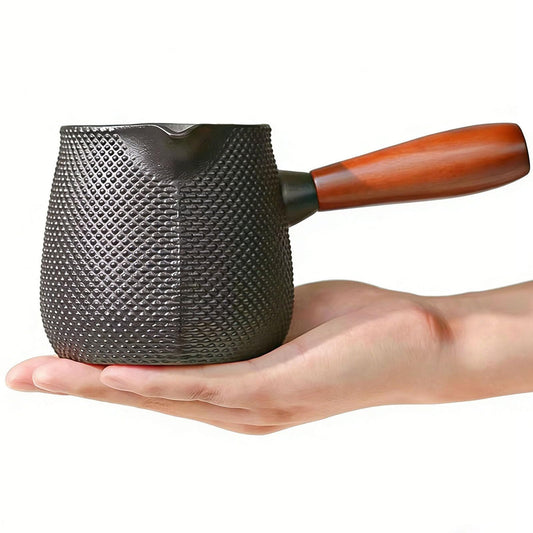 Beminh Cast Iron Teapot Stovetop-Tea Pourer Milk Pot Milk Steamer 20 oz-Loose Leaf Tetsubin with