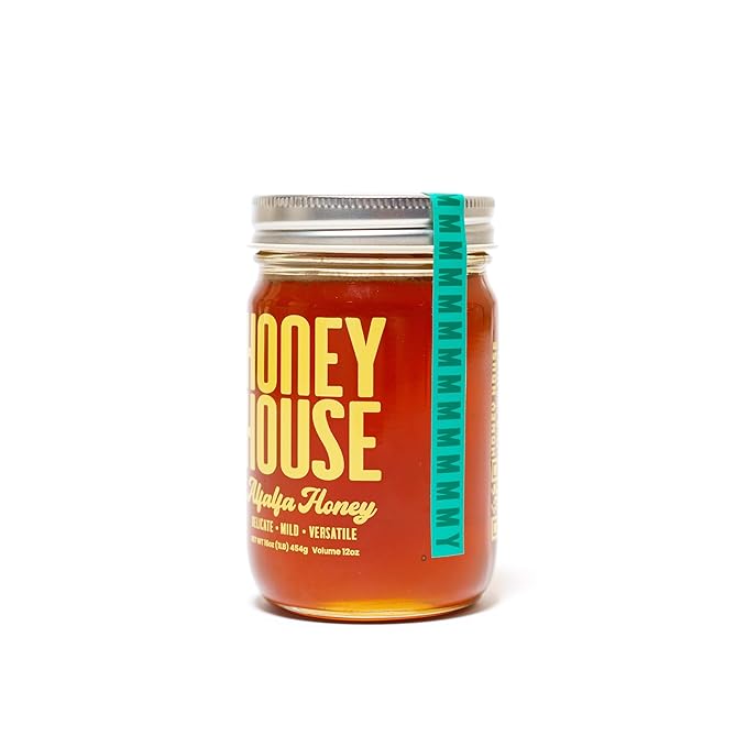 Honey House Premium Raw Alfalfa | 100% Pure & Unfiltered | Rich in Antioxidants | Sustainably Sourced | Natural Sweetener (12 Fl Oz (Pack of 2))