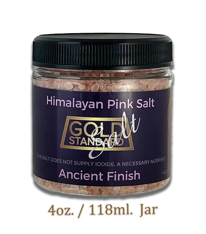 KOSHER CERTIFIED Himalayan Pink Salt, Medium Grain - Ancient Finish - 4oz - Use as is or in a grinder.