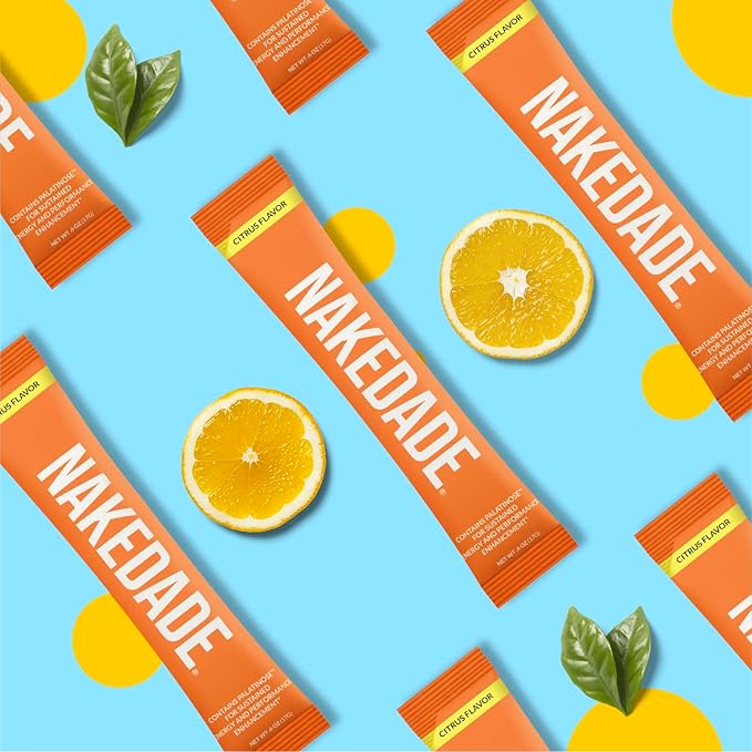 Nakedade Citrus ??Performance Enhancing Sports Drink Powder - Electrolyte Powder ??No GMOs or Artificial Sweeteners, Gluten-Free, Soy-Free, Dairy-Free ??,<div>