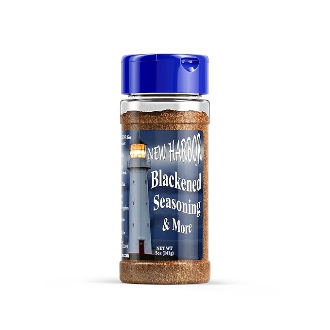 New Harbor Seasoning - Blackened Seasoning | All Natural | Bold & Bright Flavor | Perfect for Grilled Fish | Made in America |