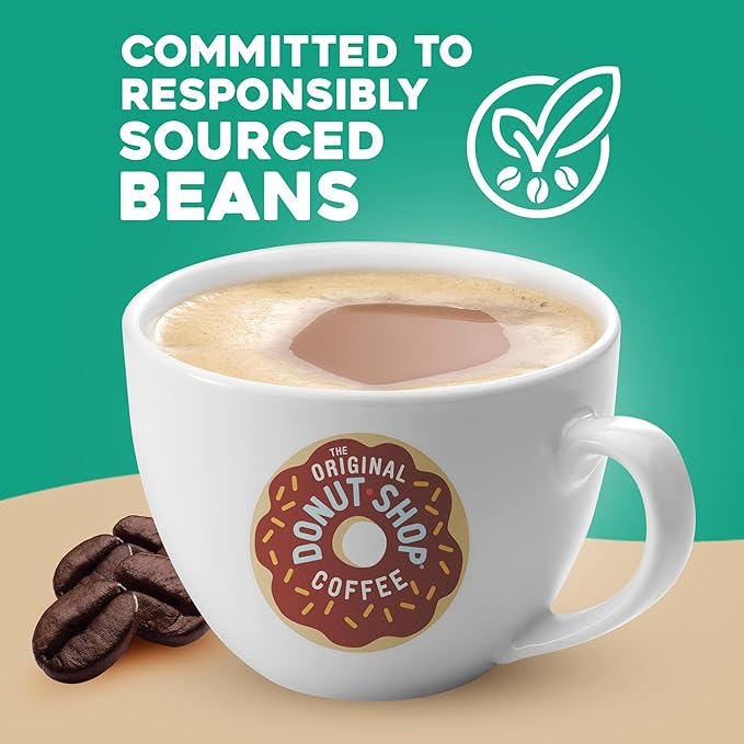 The Original Donut Shop Vanilla Cream Puff Coffee, Keurig Single Serve K-Cup Pods, Medium Roast Coffee, 60 Count, (6 Packs of 10)