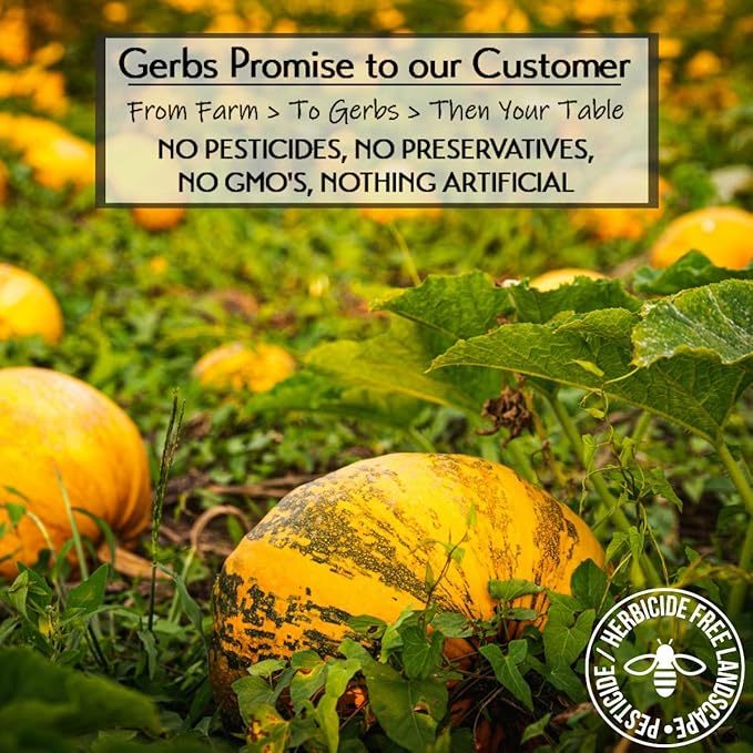 Gerbs Roasted Unsalted Jumbo Whole Pumpkin Seeds 2 lbs. | Small Batch, In-Shell, 13-14 mm Size, Resealable Bag | Naturally Crunchy & Mild | Top 14 Allergen-Free