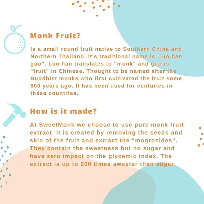 SweetMonk - 100% Pure Original Monk Fruit Sweetener Liquid Sugar Substitute - 50ml | No Water Added MonkFruit Extract | 0 Calorie Keto Friendly MonkFruit Drops | Vegan, Gluten Free | No Stevia (3-pack)