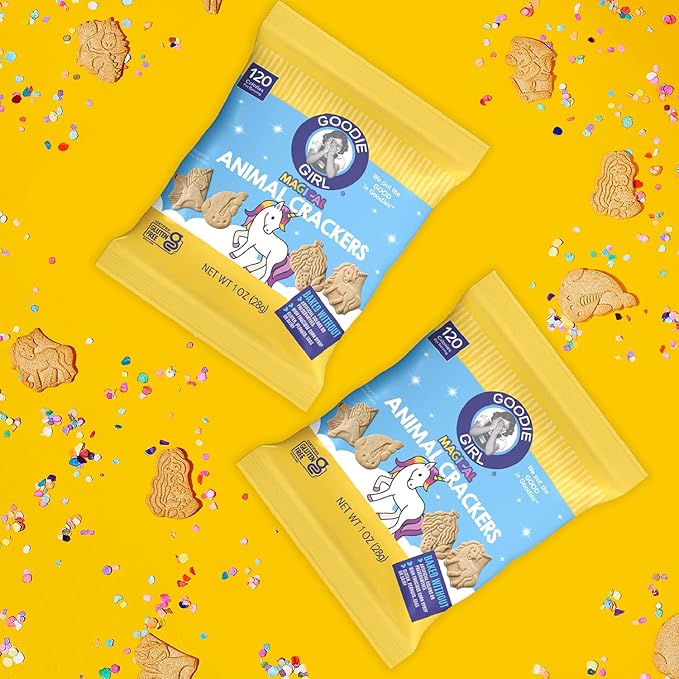 Goodie Girl Magical Animal Crackers Snack Packs – Gluten Free, Peanut Free, Dairy Free, Egg Free – 120 Calories Each – 24 Individual Packs