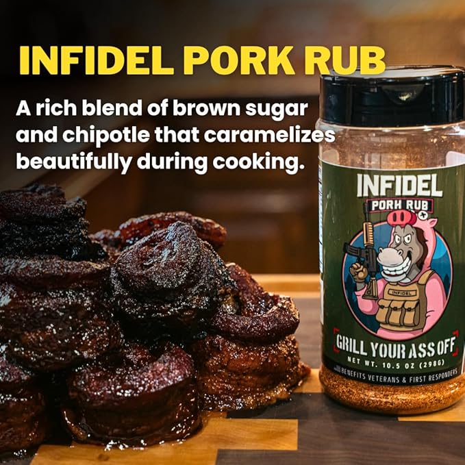 GYAO Pork Rub - 10.5oz Award-Winning BBQ seasonings and Rubs for Steaks, Burgers & Meats - BBQ Rubs for Smoking, Seasoning & Grilling - MSG & Gluten Free - USA Made & 100% Veteran Owned