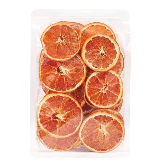 iGAOZM Dried Blood Orange Slices,3.52oz/100g,Dehydrated Orange Chips,No Sugar Added,Natural Citrus fruit snacks,Dried Blood Orange Slices for Cocktails ,Tea,Baking,Cakes Decoration,Crafts
