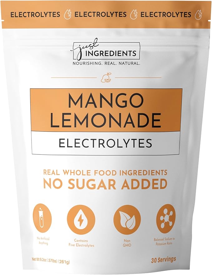 Mango Lemonade Electrolytes ??30?‘Serving Hydration Drink Mix with Coconut Water, Sea Salt, and Trace Minerals ??Supports Hydration, Recovery, and Electrolyte Balance*