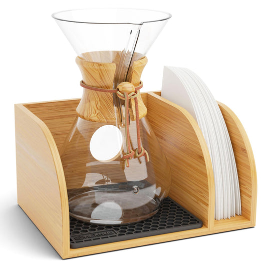 HEXNUB Pour Over Caddy for Chemex Bodum Cosori Coffee Makers Black
