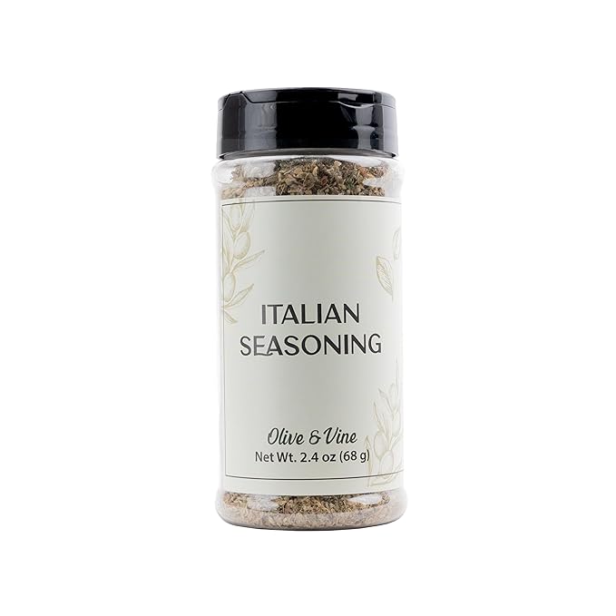 Olive & Vine Italian Seasoning, Herb Blend, Use in Pasta, Pizza, Salads, Rich Tradition, Authentic Taste, For Global Recipes (2.4 Ounce)