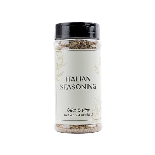 Olive & Vine Italian Seasoning, Herb Blend, Use in Pasta, Pizza, Salads, Rich Tradition, Authentic Taste, For Global Recipes (2.4 Ounce)