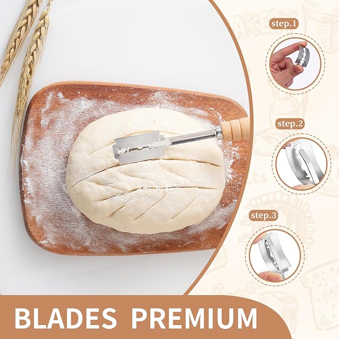 Banneton Bread Proofing Basket,Sourdough Bread Baking Supplies,Sourdough Starter Kit with 9" Round & 10" Oval Proofing Basket, Sourdough Kit, Banneton Gift Set, Bread Making Tools 15PCS SET